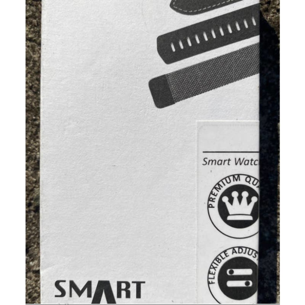 Rukoy Black Flexible Adjust Silicone Smartwatch Replacement Wristband